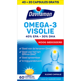 Davitamon Compleet Omega 3 Visolie 60CP Davitamon Compleet Omega 3 Visolie 60CP
