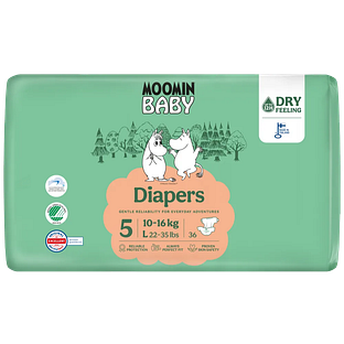 Moomin Baby Luier 5 Maxi 10-16 KG 36ST