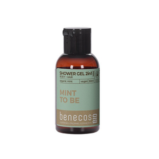 Benecos Mint 2-in-1 Body and Hair Shower Gel Mini 50ML