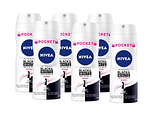 Nivea Black & White Invisible Original Deodorant Spray Pocket Voordeelverpakking 6x100ML