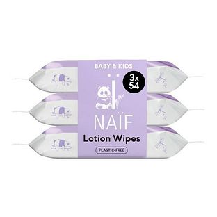Naif Lotion Billendoekjes 3 x 54 stuks 162ST