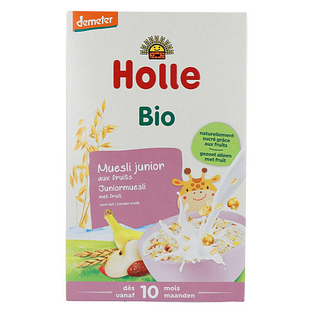 Holle Bio Muesli Junior Met Fruit Zonder Melk 10 Maanden 250GR