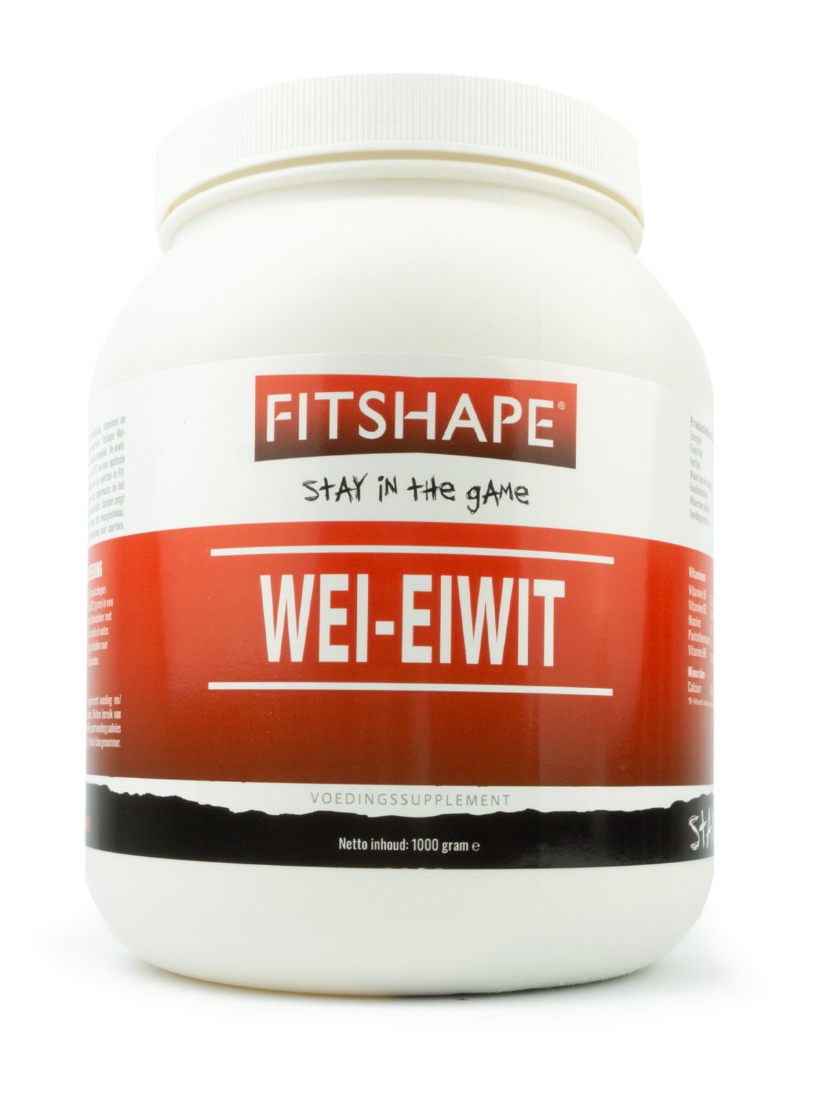 Fitshape Wei Eiwit Aardbei 1000GR (1 000 g)