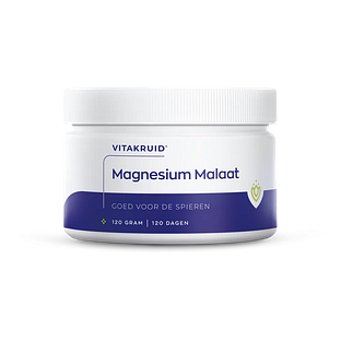 Vitakruid Magnesium Malaat met Vitamine B6 (P-5-P) 120GR