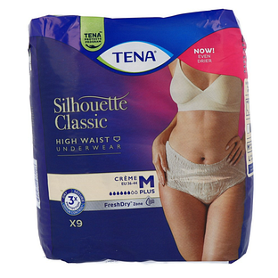 TENA Silhouette Classic High Waist Crème M Plus 9ST TENA Silhouette Classic High Waist Crème M Plus 9ST