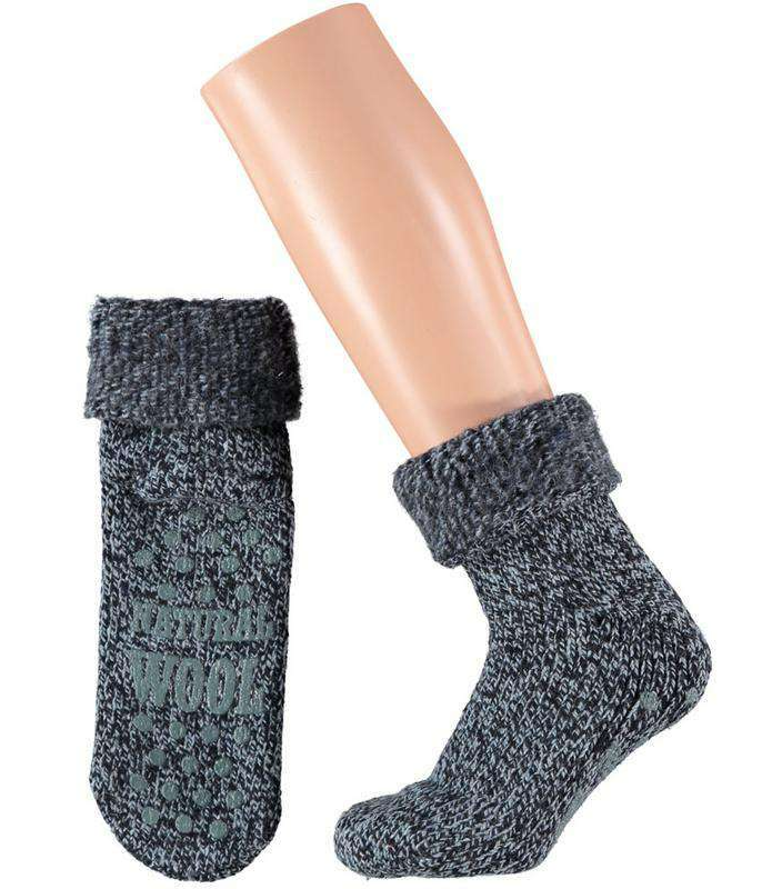 Apollo Slofsokken Unisex 43-46 Donkergrijs afbeelding