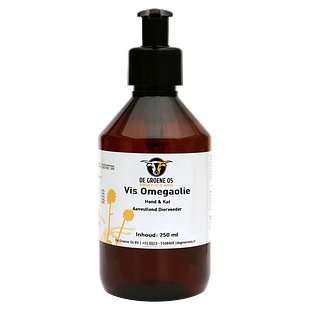 De Groene Os Vis Omegaolie Hond & Kat 250ML De Groene Os Vis Omegaolie Hond & Kat 250ML