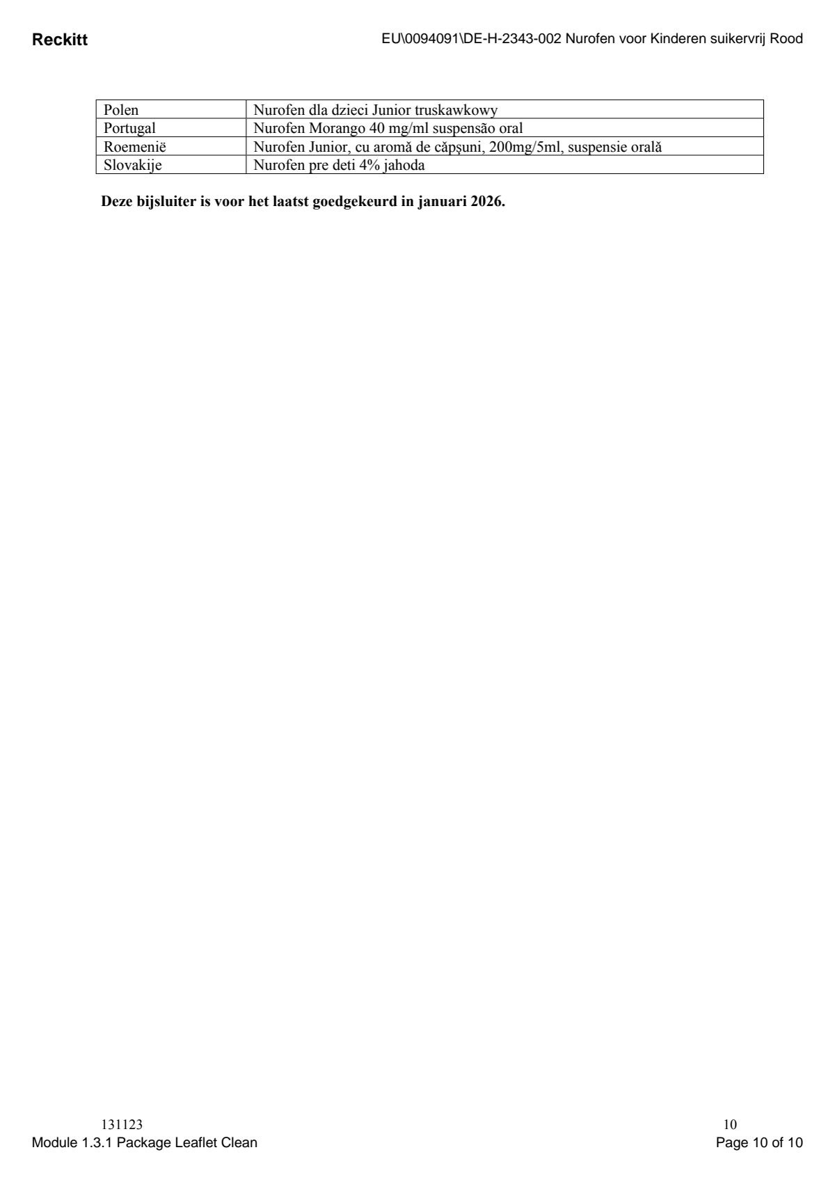 voor Kinderen Aardbei Suspensie afbeelding van document #10, leaflet