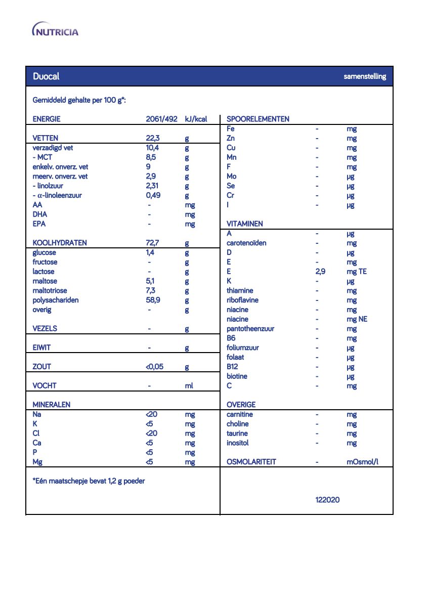 Duocal Super Solube afbeelding van document #1, info_folder