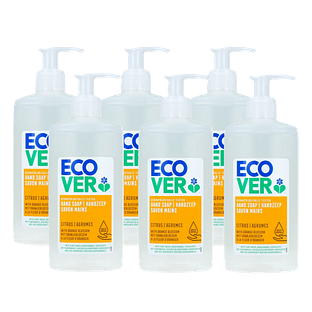 Ecover Handzeep Citrus Oranjebloesem Voordeelverpakking 6x250ML Ecover Handzeep Citrus Oranjebloesem Voordeelverpakking 6x250ML
