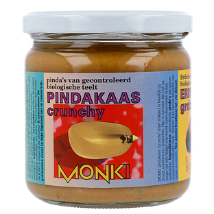 Monki Pindakaas Crunchy 330GR