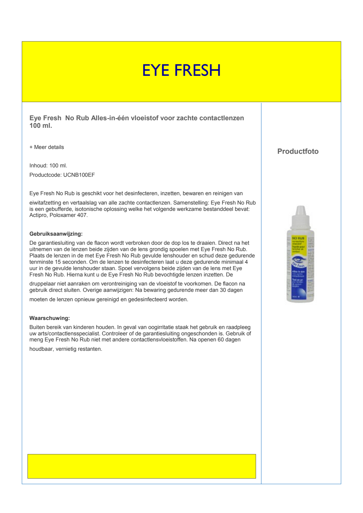 Lenzenvloeistof Alles-In-1 No Rub Mini afbeelding van document #1, info_folder