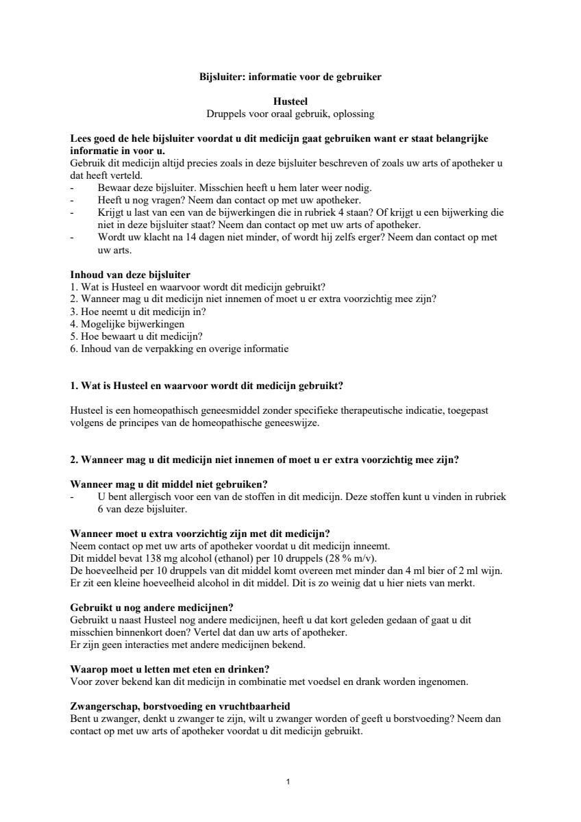 Husteel afbeelding van document #1, leaflet