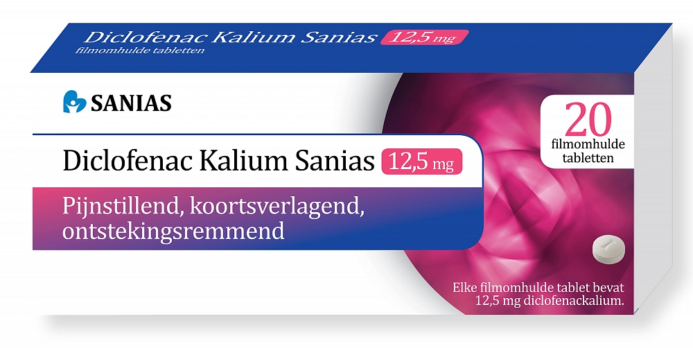 Sanias Diclofenac Kalium 12.5mg 20st afbeelding