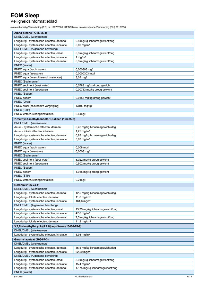 Essentiële Olie Sleep Well afbeelding van document #6, label