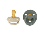 BIBS Fopspeen 6-18 Maanden Symmetrical Vanilla/Pine 2ST