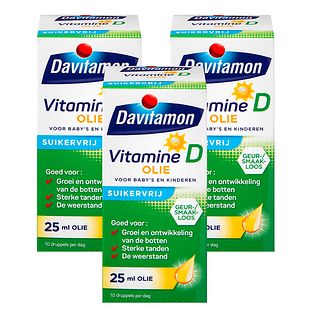 Davitamon Vitamine D Olie Multiverpakking 3x25ML Davitamon Vitamine D Olie Multiverpakking 3x25ML