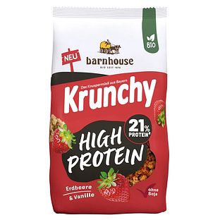 Barnhouse Krunchy High Protein Aarbeien - Vanille 450GR