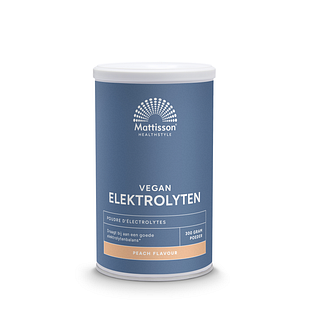 Mattisson HealthStyle Vegan Elektrolyten Poeder Peach 300GR
