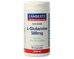 Lamberts L-Glutamine 500mg Vegacapsules 90VCP Lamberts L-Glutamine 500mg Vegacapsules 90VCP
