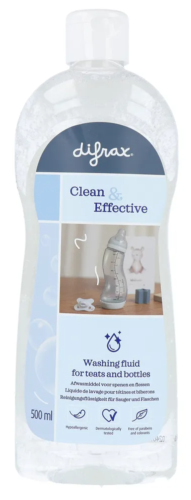 Difrax Washing Fluid - Voor Spenen en Flessen