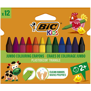 Bic Kids Kleurwaskrijtjes Jumbo 12ST