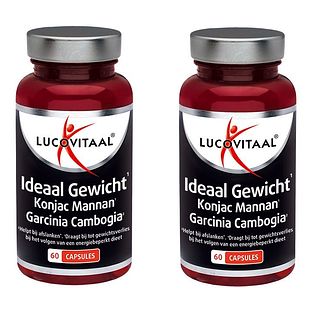 Lucovitaal Ideaal Gewicht Konjac Mannan Garcinia Cambogia 2x60CP