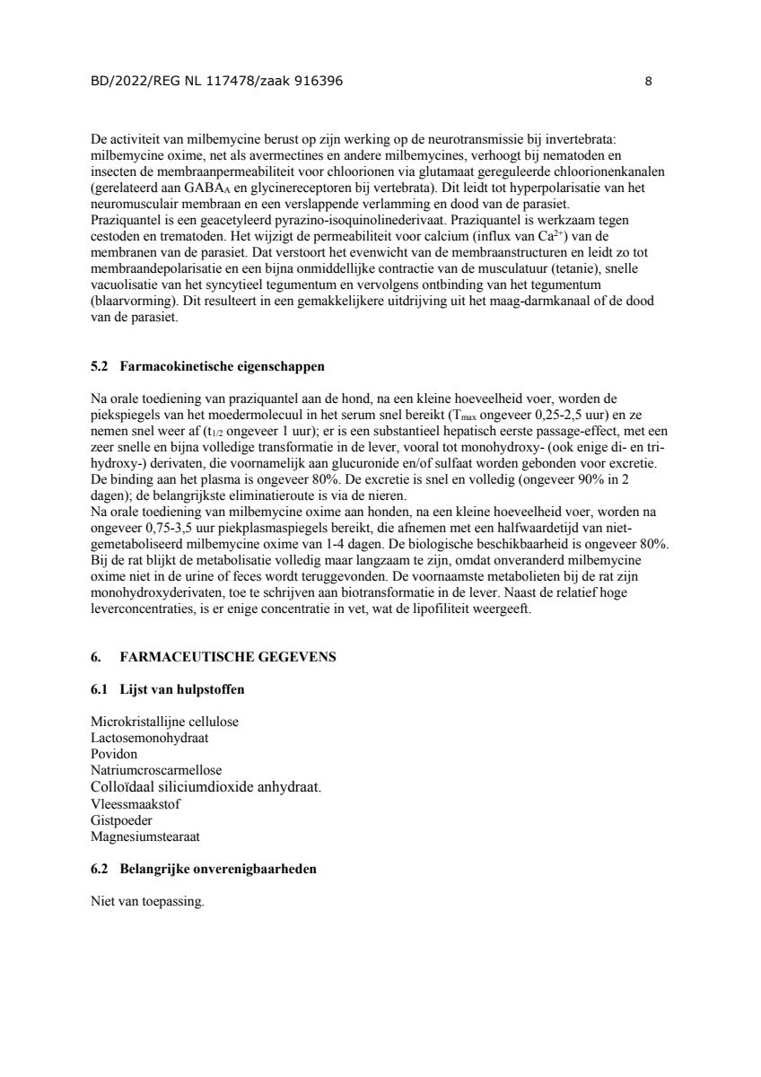 Milquestra Ontwormingsmiddel Honden 0.5 - 10KG afbeelding van document #8, leaflet