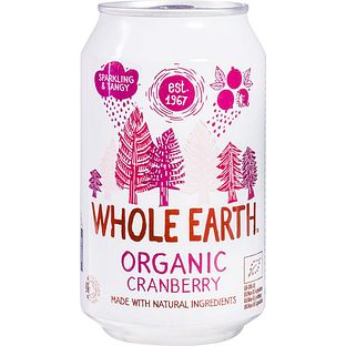 Whole Earth Organic Cranberry Soda 330ML