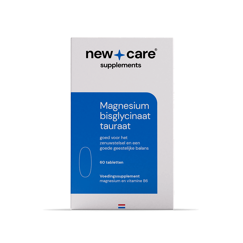 New Care Magnesium Bisglycinaat Tauraat Tabletten 60TB