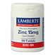 Lamberts Zink Citraat 15 mg Tabletten 180TB