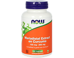 NOW Mariadistel Extract en Curcuma Capsules 120CP