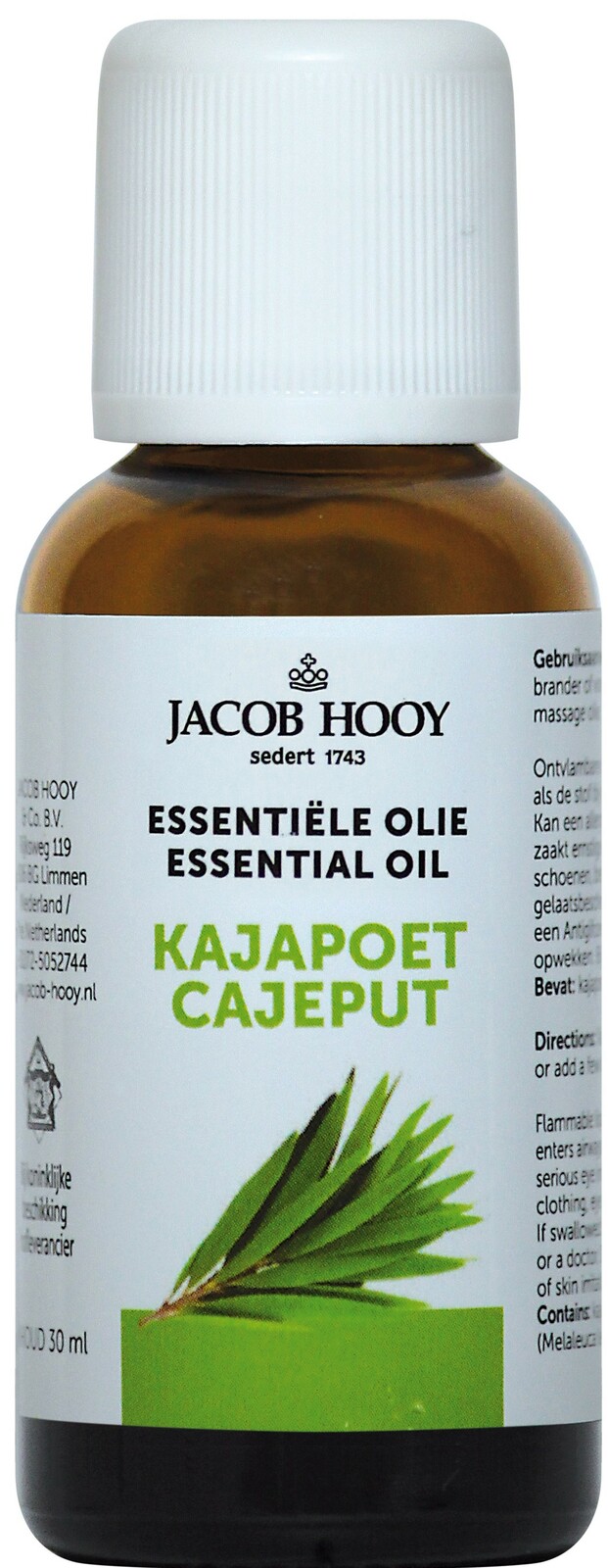 Jacob Hooy Essenti?le Olie Kajapoet 30ml
