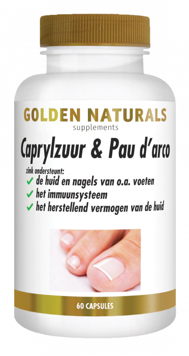 Golden Naturals Caprylzuur & Pau D'Arco Formule Capsules 60VCP