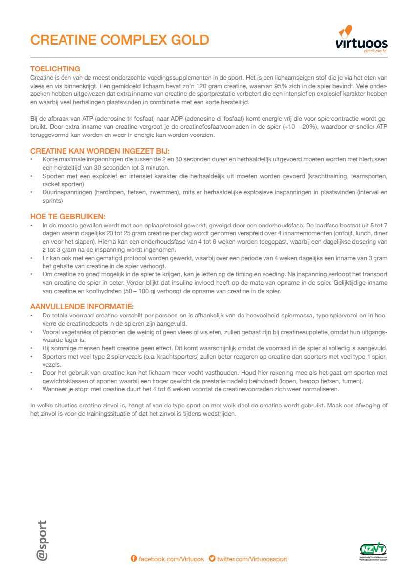 Creatine Gold afbeelding van document #2, label