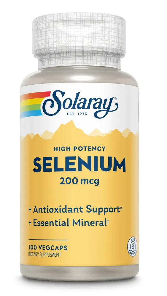 Solaray Selenium 200mcg Capsules 100VCP