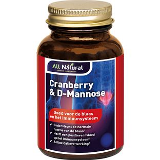 All Natural Cranberry & D-Mannose Capsules 60VCP