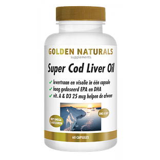 Golden Naturals Super Cod Liver Oil Capsules 60SG Golden Naturals Super Cod Liver Oil Capsules 60SG