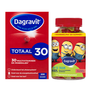 Dagravit Family Pack Totaal 30 + Kids Multivitaminen Gummies 2 Stuks