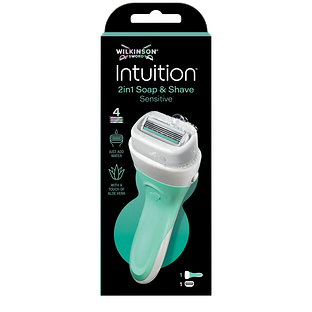 Wilkinson Intuition 2in1 Soap & Shave Sensitive Scheerapparaat 1ST