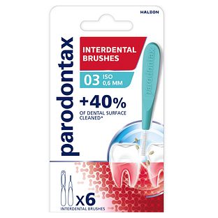 Parodontax Maat 03 Interdental Brushes 6ST Parodontax Maat 03 Interdental Brushes 6ST