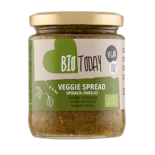 BioToday Veggie Spread Spinach-Parsley 235GR BioToday Veggie Spread Spinach-Parsley 235GR