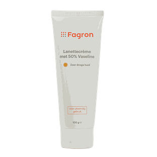 Fagron Lanettecrème met 50% Vaseline 100GR Fagron Lanettecrème met 50% Vaseline 100GR