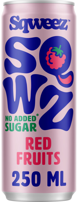SQWZ Sqweez Red Fruits No Added Sugar afbeelding