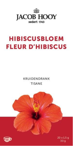 Jacob Hooy Hibiscusbloem Theezakjes