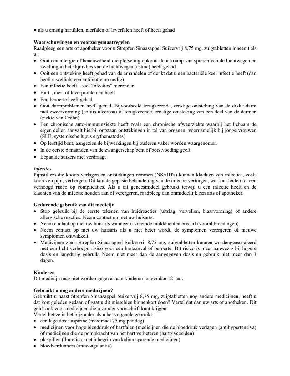 Sinaasappel Suikervij 8.75 mg Zuigtabletten afbeelding van document #2, leaflet