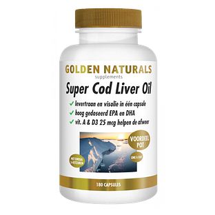 Golden Naturals Super Cod Liver Oil Capsules 180SG Golden Naturals Super Cod Liver Oil Capsules 180SG