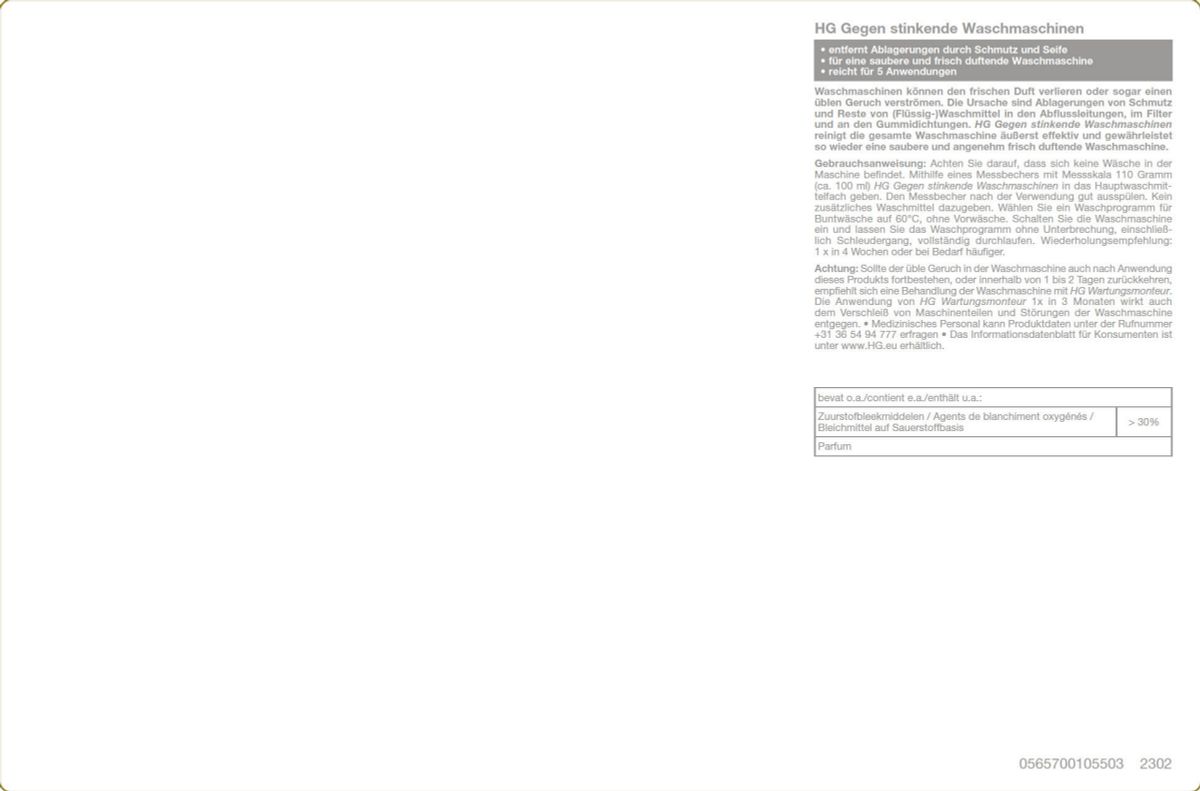 Wasruimte Tegen Stinkende Wasmachines afbeelding van document #2, label