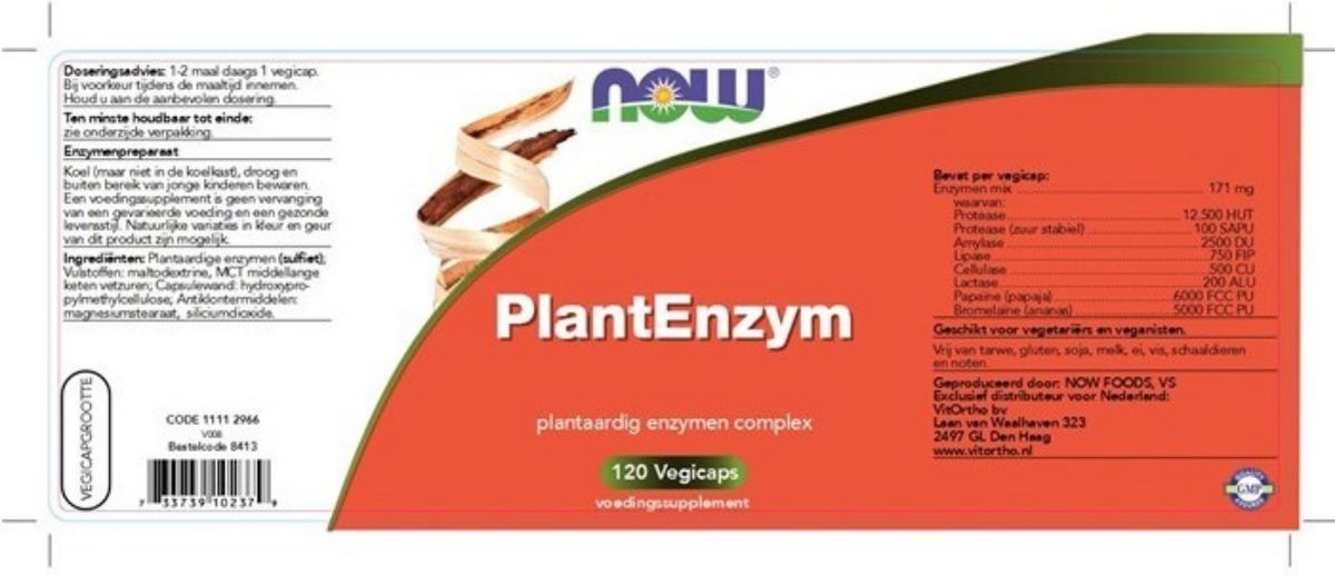 Plant Enzym Capsules afbeelding van document #1, label