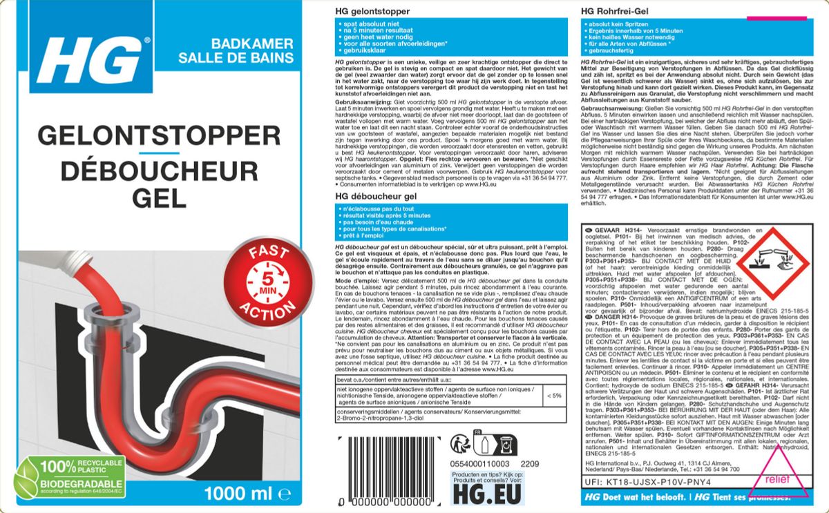 Badkamer Gelontstopper afbeelding van document #1, label